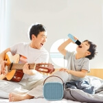 Belaidė kolonėlė su mikrofonu 6w, Rožinė