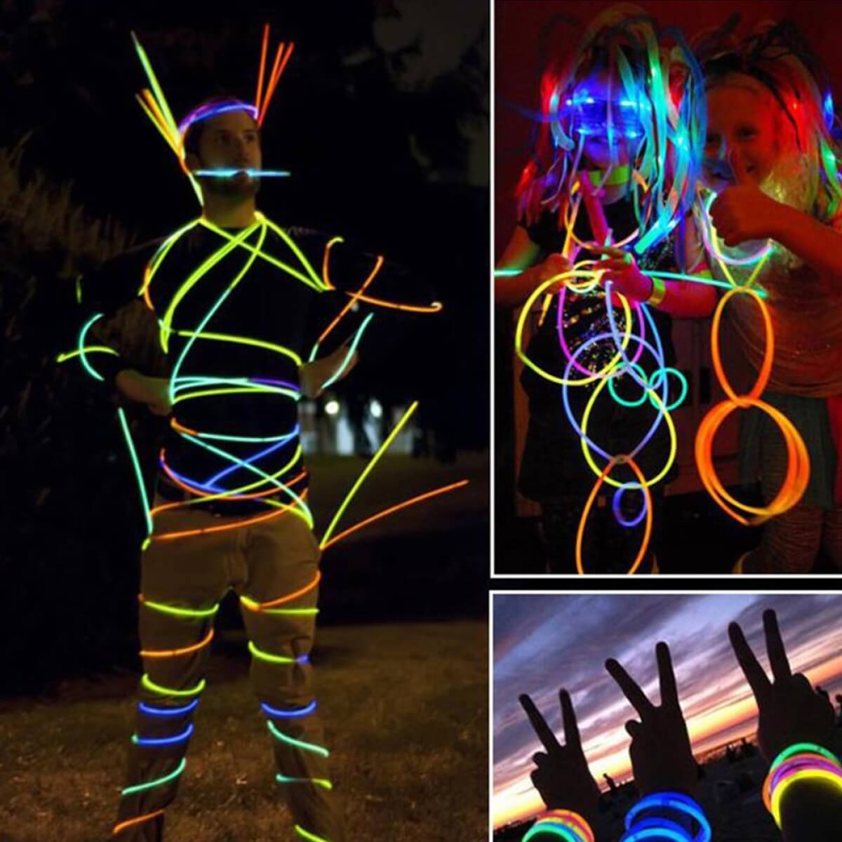 Šviečiančios apyrankės, 50vnt.