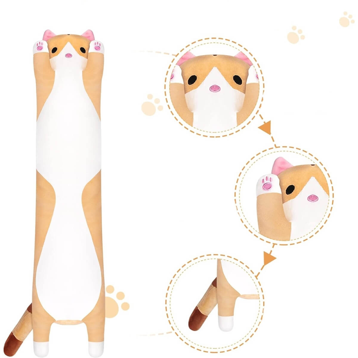 Pliušinė pagalvė, 50cm