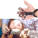 Rankos pirštų treniruoklis, juoda