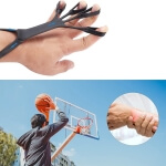 Rankos pirštų treniruoklis, juoda