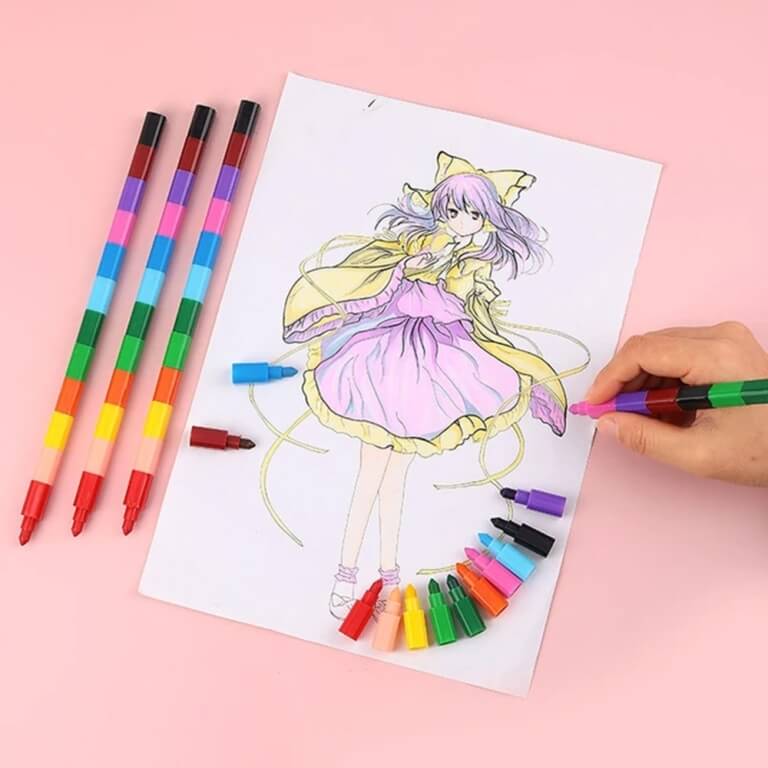 Spalvotos kreidelės, 6vnt.