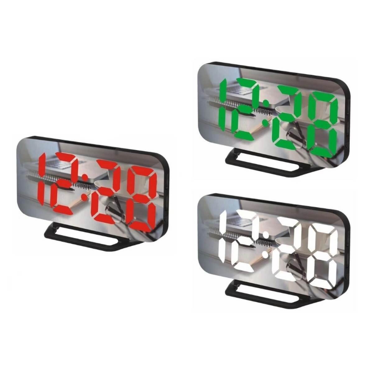 Skaitmeninis laikrodis su termometru usb , Žalias