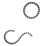 Plastikinis vejos apvadas bortelis, 10m