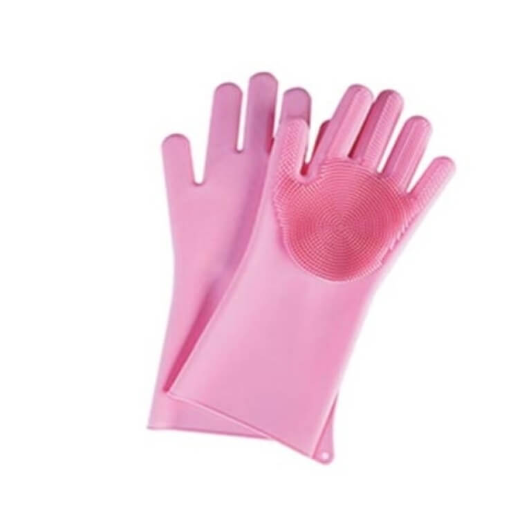 Silikoninės plovimo pirštinės, 2vnt.