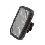 Neperšlampamas telefono laikiklis ant dviračio,juodas