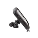 Neperšlampamas telefono laikiklis ant dviračio,juodas