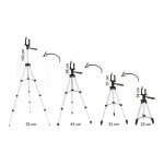 Trikojis stovas su telefono laikikliu, 34-103cm