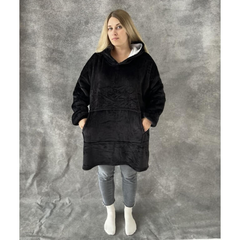 Pledas džemperis XXL , juodas