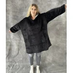 Pledas džemperis XXL , juodas