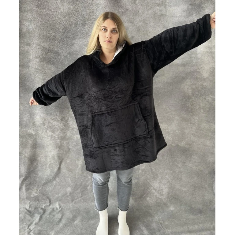 Pledas džemperis XXL , juodas