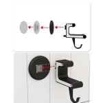 Vonios kambario rankšluosčių pakaba, Juoda