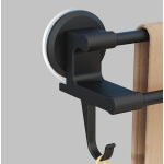 Vonios kambario rankšluosčių pakaba, Juoda