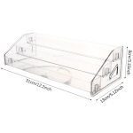 Skaidrus kosmetikos ir buteliukų stovas