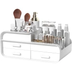 Kosmetikos ir papuošalų dėžutė su 3 stalčiais