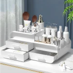 Kosmetikos ir papuošalų dėžutė su 3 stalčiais