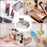 Kosmetikos ir papuošalų dėžutė su 3 stalčiais