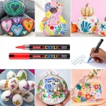 Akriliniai flomasteriai UPAI 12 spalvų