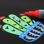 Akriliniai flomasteriai UPAI 12 spalvų