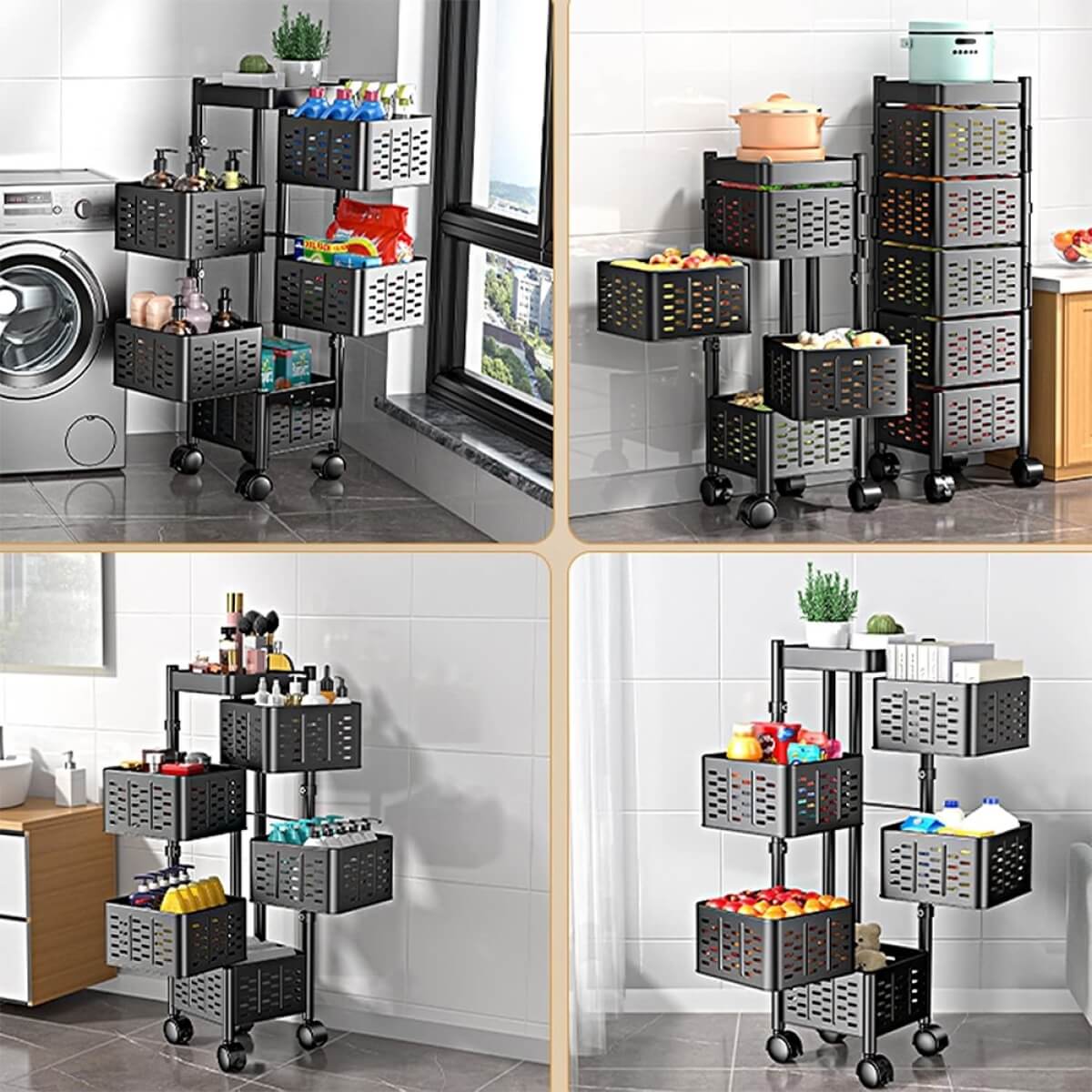 Lentyna su stalčiais ir ratukais