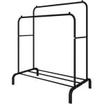 Drabužių kabykla su lentyna batams