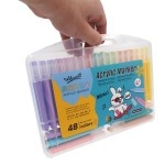 Akrilinių flomasterių rinkinys HongYao 48 spalvos