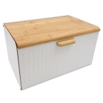 Metalinė duoninė su bambuko dangčiu