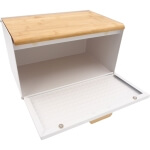 Metalinė duoninė su bambuko dangčiu