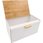 Metalinė duoninė su bambuko dangčiu