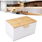 Metalinė duoninė su bambuko dangčiu