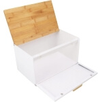 Metalinė duoninė su bambuko dangčiu