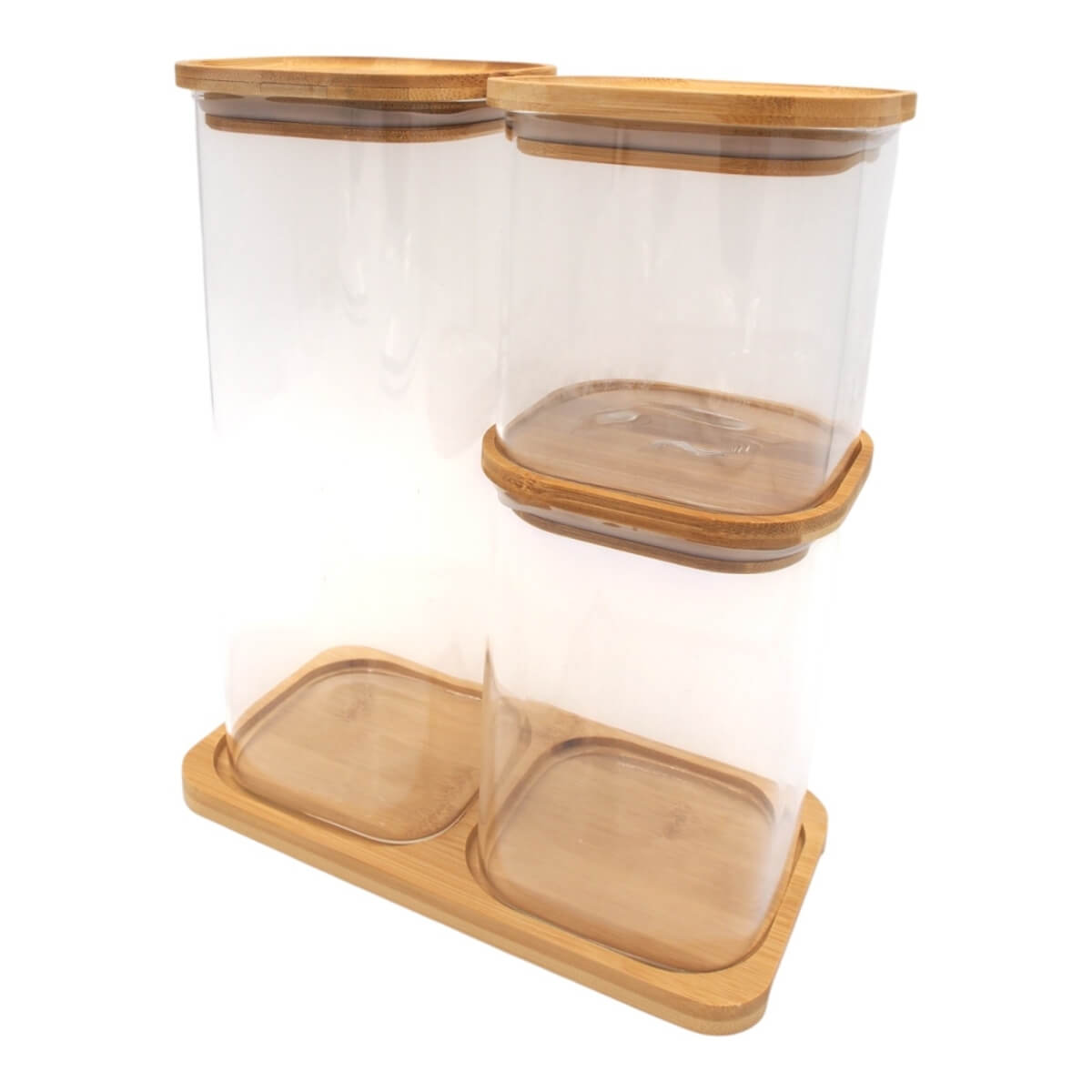 Stikliniai maisto saugojimo indeliai