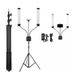 LED panelinės lempos su trikoju DOUBLE