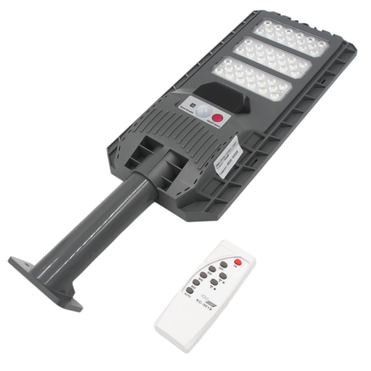 Šviestuvas su saules panele