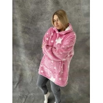 Pledas džemperis šviečiantis XXL , rožinė