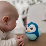 Sensorinis žaislas pingvinas, Woopie  mėlynas