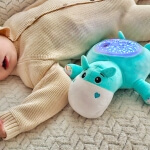 Pliušinis žaislas Woopie Hipopotamas su lopšinėmis ir šviesomis