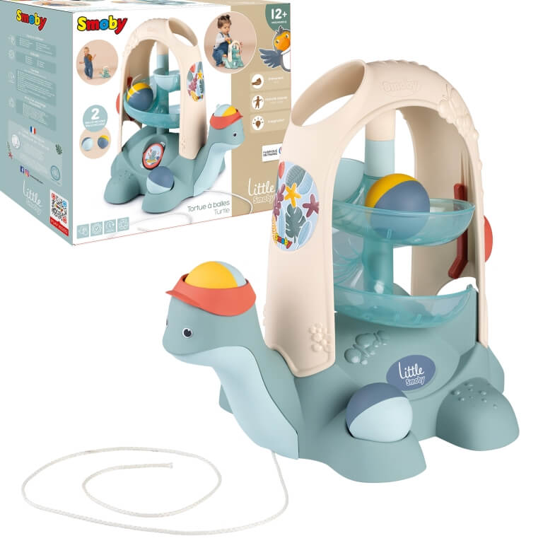 Žaislas Smoby Vėžliukas su kamuoliukais ir čiuožykla 2in1