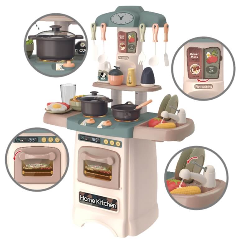Vaikiška virtuvėlė Woopie Madinga su šviesa, garsais ir vandeniu