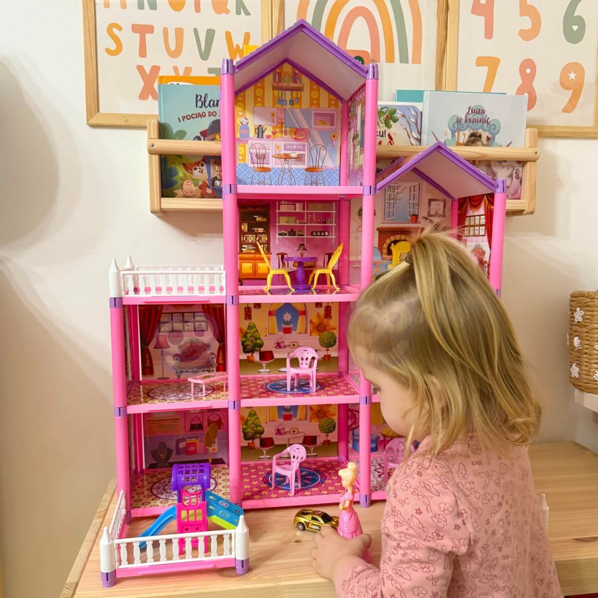 Lėlių vila Woopie Lovely House Mega rinkinys 194 detalės 3+ metų