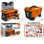 Įrankių rinkinys vaikams Woopie Dirbtuvės 2in1 65 dalys su lagaminu