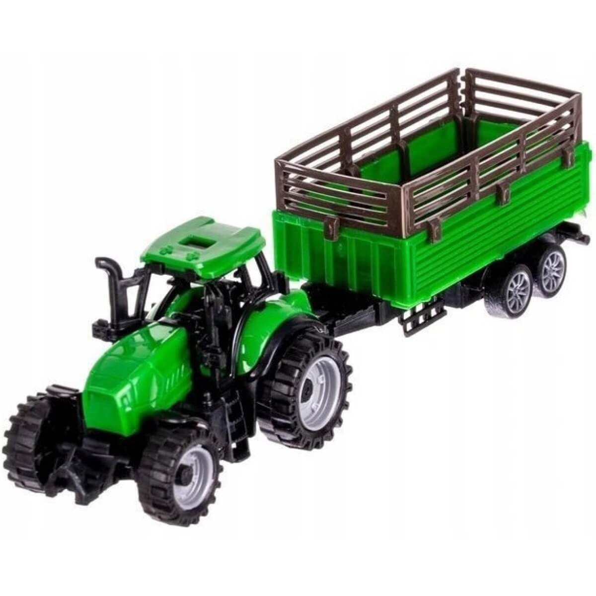 Ūkio rinkinys Woopie Farm 102 dalys Su traktoriais ir gyvūnais