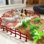 Gyvūnų figūrėlės Woopie Ferma 57 vnt Su dėklu 3+ metų