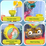 Vonios žaislas Woopie Vandens antis Su siurbtukais ir dušu 18+ mėn