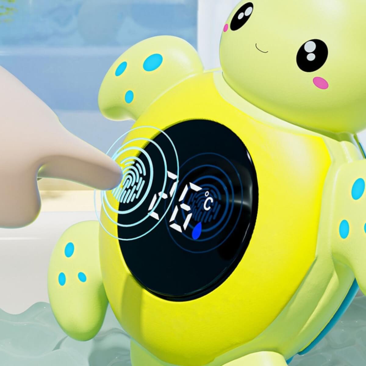 Vandens termometras Woopie Vėžliukas 2in1 LCD ekranas 0+ metų