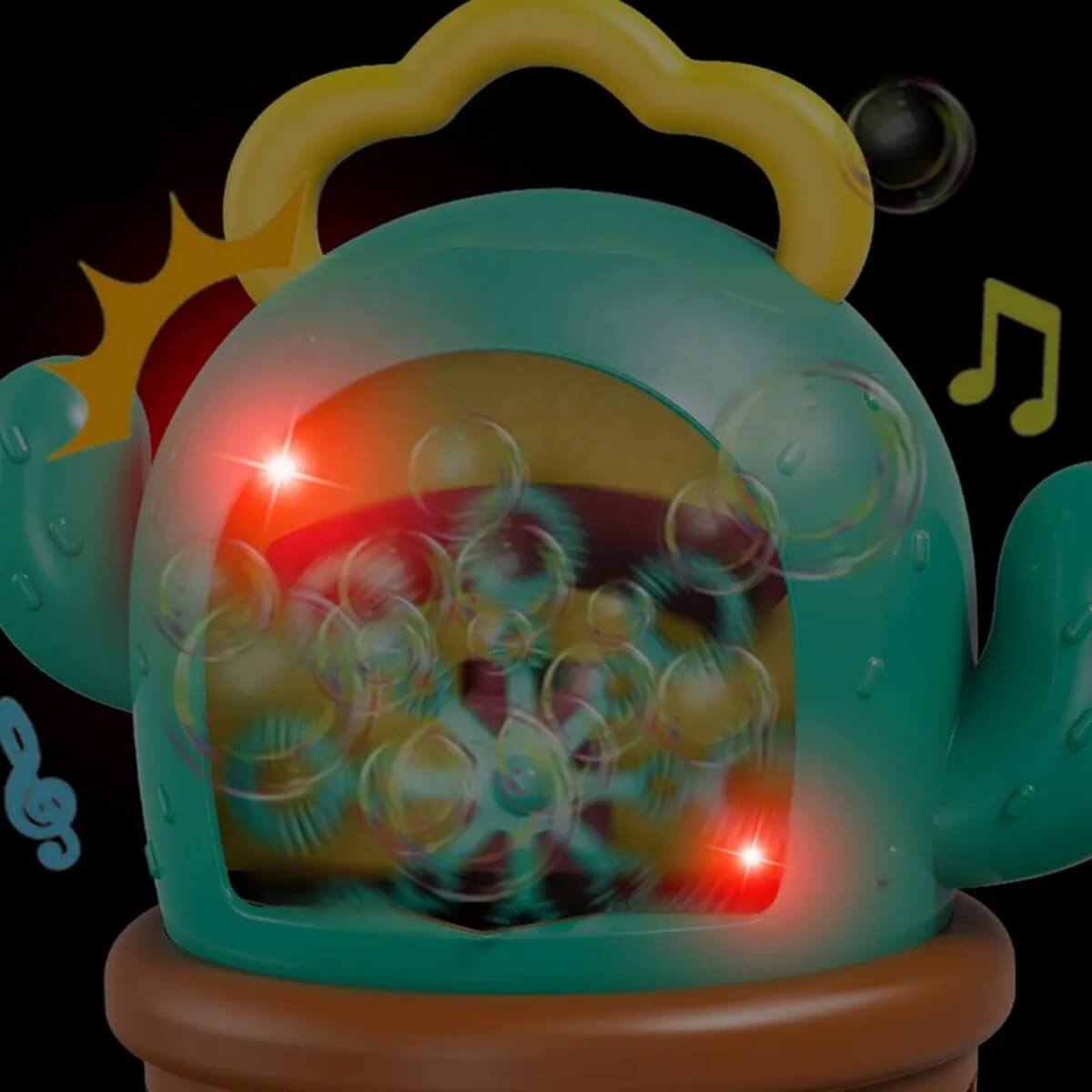 Burbulų aparatas Woopie Kaktusas Su šviesomis ir garsu 3+ metų