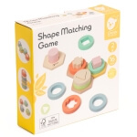 Formų rūšiavimo rinkinys Medinis 16d Pastelinės spalvos