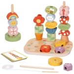 Medinė dėžutė Tooky Toy Magic Garden  7in1 Edukacinė 3+