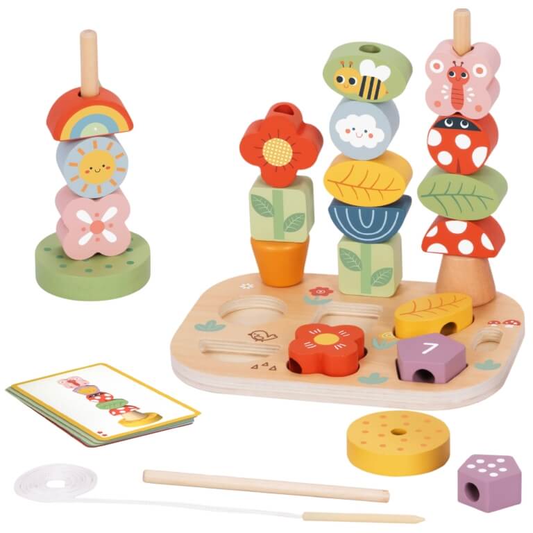 Medinė dėžutė Tooky Toy Magic Garden  7in1 Edukacinė 3+