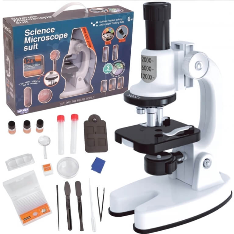 Mikroskopo rinkinys WOOPIE 1200x HD optika vaikams nuo 6 m